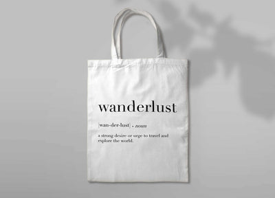 "WANDERLUST" Canvas Tote Bag