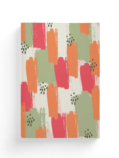 Brush Strokes I Abstract Composition Notebook-Notebit