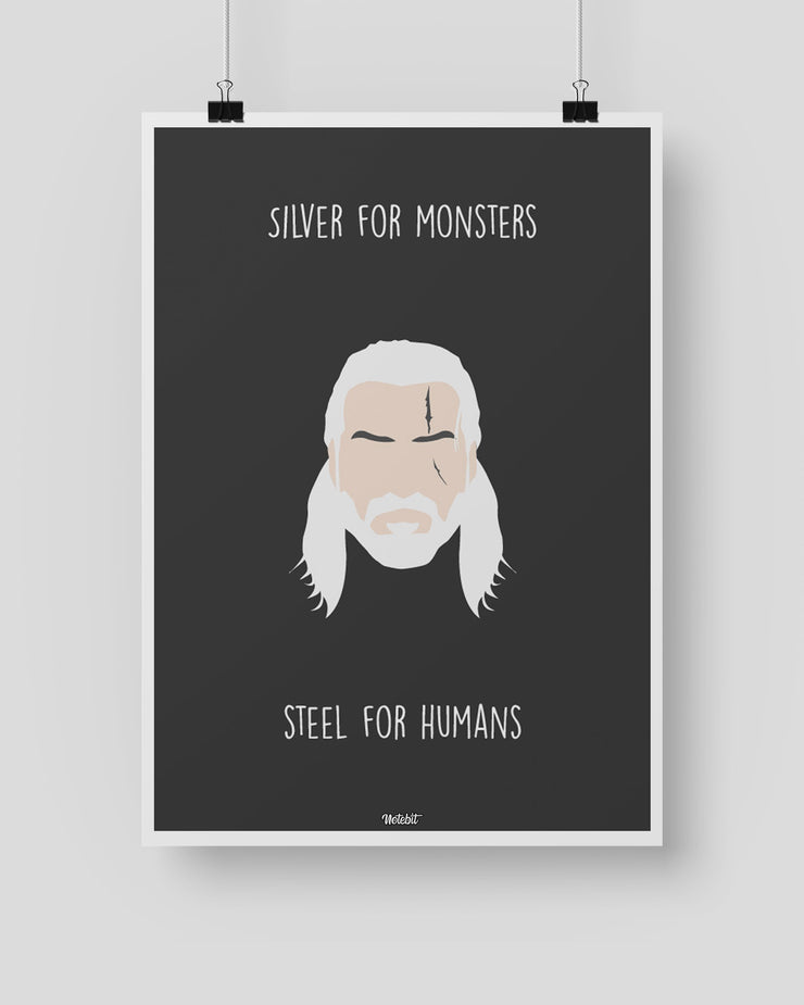 Geralt of Rivia Poster-Notebit