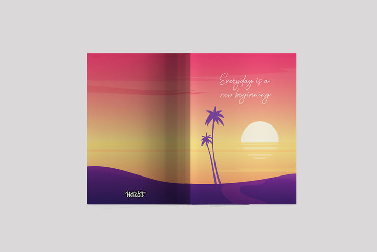 "New Beginnings" Quote Composition Notebook
