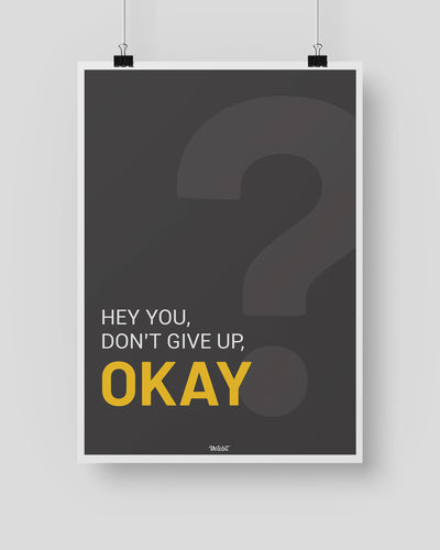Don't Give Up Poster-Notebit