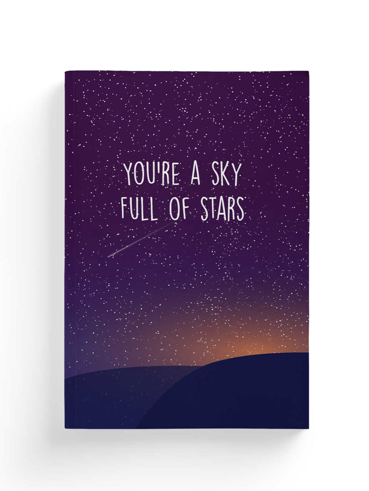 You're a Sky Full Of Stars Minimalistic Composition Notebook-Notebit