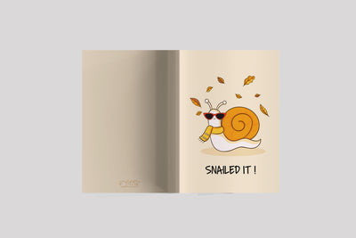 "Snailed It" Quote Composition Notebook